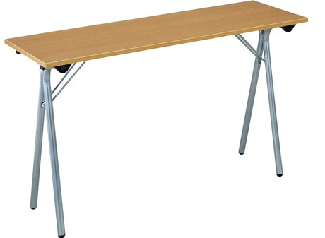 TABLE PLIANTE DE RÉUNION FORMATION HÊTRE ALU 120 X 40 CM