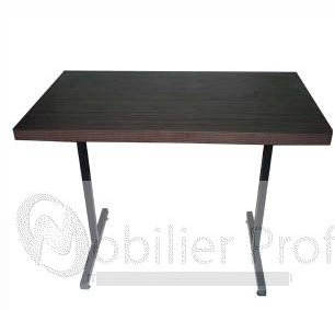 Table de restaurant stratifiée 100x60 - coloris wengé ou acajou_0