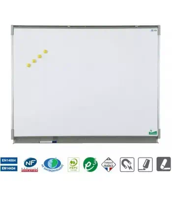 Vanerum Tableau blanc CLASSIC émail e3 blanc feutre (100*120cm)_0