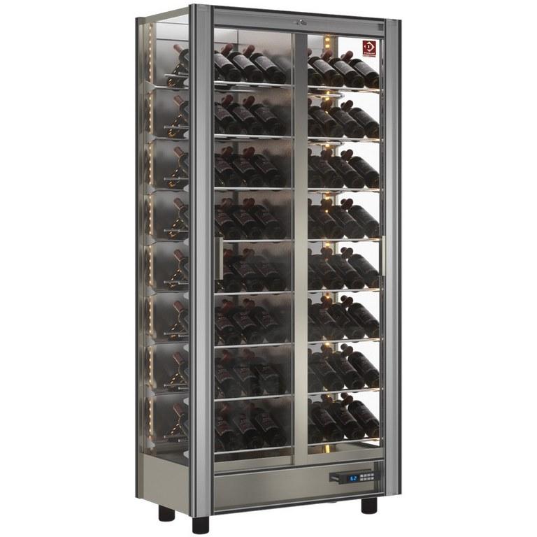 Vitrine réfrigérée à vins lt  530 modulable 112 bouteilles 860x530x1851 mm - GVV-2-R2_0