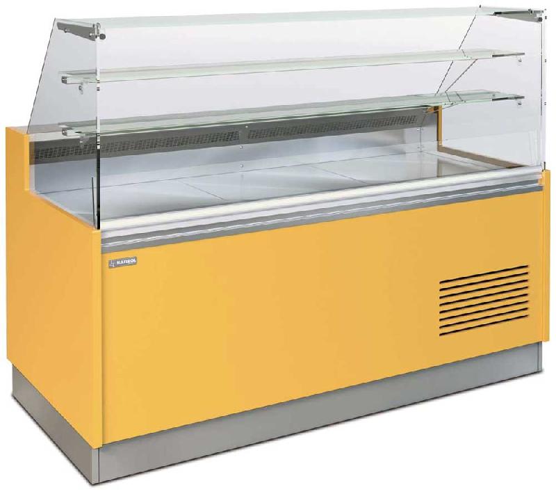 Vitrine réfrigérée bellini vitres droites rabattables lg: 900mm - 850 FV VVR S/R_0