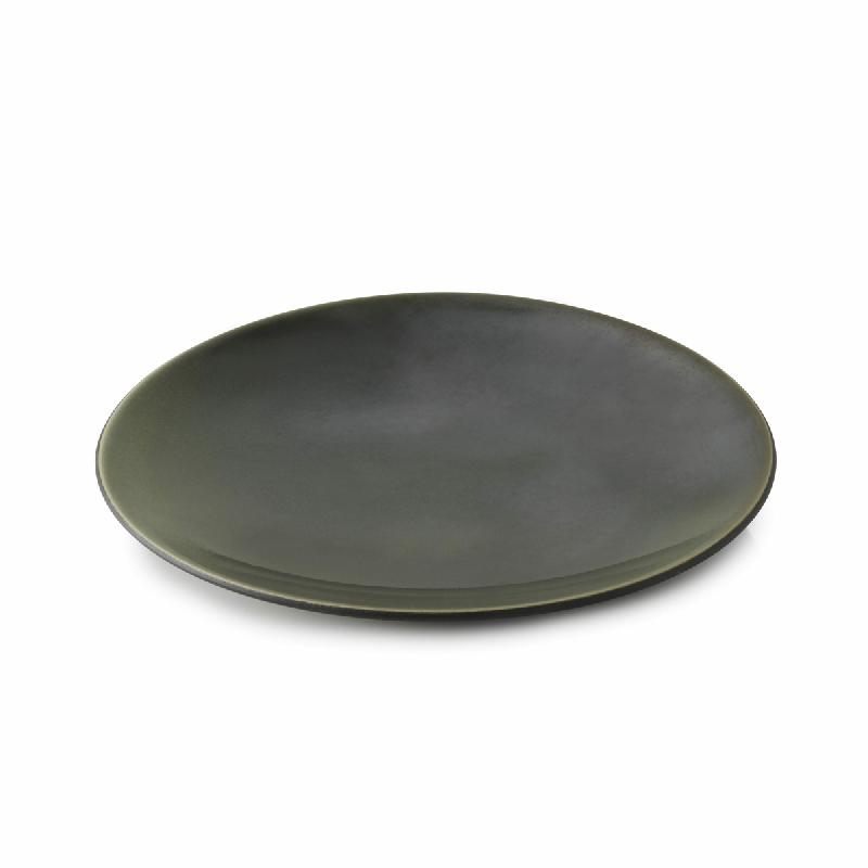 ASSIETTE PLATE ROND BRONZE PORCELAINE Ø 16 CM EQUINOXE COLLECTOR REVOL