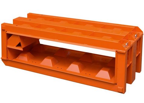 160.80.40-S Moules pour blocs en béton - Betonblock avec séparateur de modèle d'escalier_0