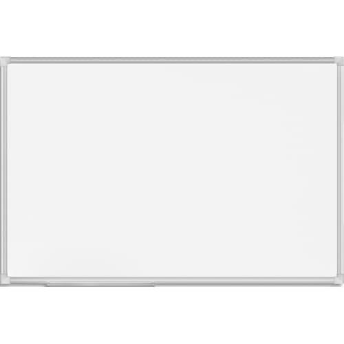Tableau blanc émaillé magnétique, cadre aluminium, format : l120 x h90 cm_0