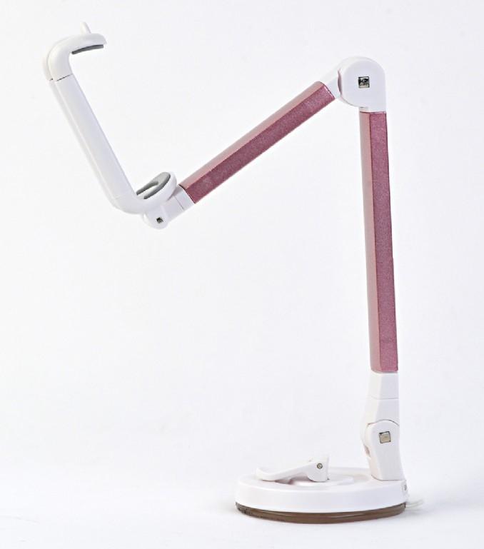 Gembird TA-DH-MX - Support actif pour mobile, tablette / UMPC - Gris et rose - Réglable, pliable, résistant aux chocs_0