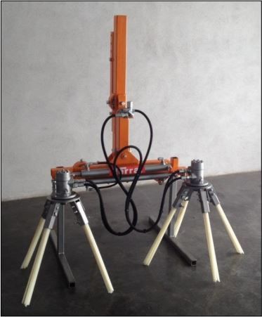 Andaineur frontal And010 - Terral - 1,80 à 2,5 m - réglage de hauteur et têtes téflon_0