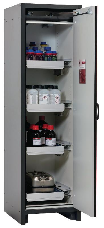 ARMOIRE SÉCURITÉ Q-CLASSIC-30 Q30.195.056.R GRIS/ROUGE - MANUTAN COLLECTIVITÉS