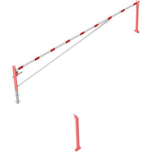 BARRIÈRE PIVOTANTE À BÉTONNER AVEC SERRURE -6000MM - SCHAKE