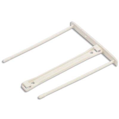 BOÎTE DE 100 ATTACHES PLASTIQUE POUR ARCHIVAGE AVEC POIGNEE DE TRANSFERT PLASTIQUE - BLANC