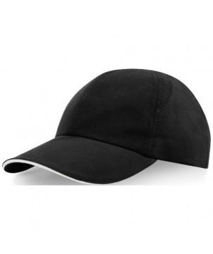 CASQUETTE SANDWICH 6 PANNEAUX MORION GRS RECYCLÉE AJUSTABLE NOIR - CASQUETTES ET BONNETS PUBLICITAIRES