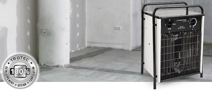 Chauffage électrique TDS 100 - 22 kW - Chauffage professionnel Trotec pour maisons et entrepôts_0