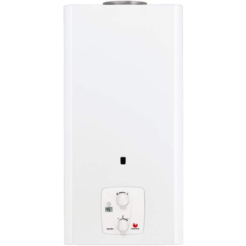SAUNIER DUVAL - CHAUFFE-BAIN INSTANTANÉ GAZ NATUREL OPALIA C16E MICRO-ACCUMULATION ALLUMAGE ÉLECTRONIQUE CHEMINÉE