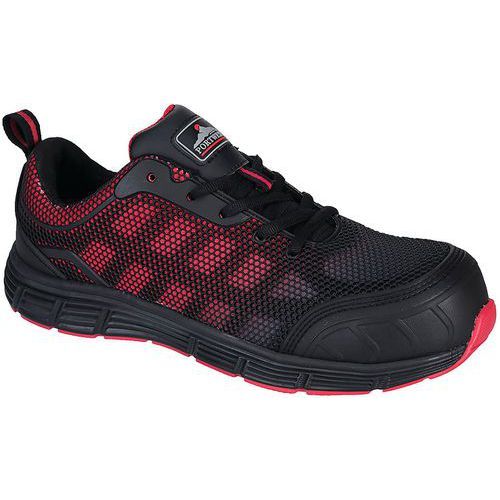 CHAUSSURE DE SÉCURITÉ BASSE OGWEN S1P FT35 ROUGE/NOIR 38 - PORTWEST