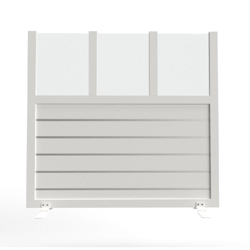 Claustra pour terrasse Standard 191x180cm - blanc texturé_0