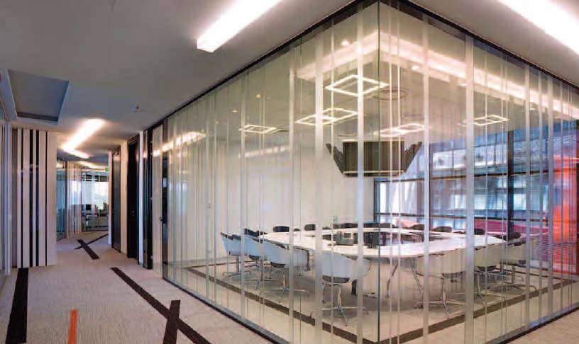 Cloisons de bureaux avec vitre transparente_0