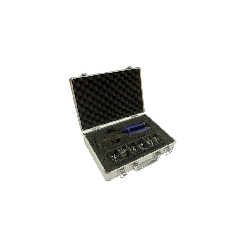 COFFRET PINCE À RIVETER + RIVETS MULTI-SERRAGE TÊTE PLATE - SCELL-IT - E-500RH-R-S