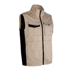 Coverguard - Gilet de travail sans manches beige OROSI Beige Taille S - S beige 5450564037298_0