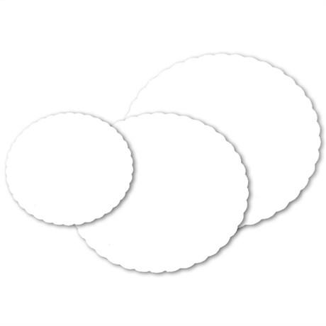 DISQUE PLAT D.27 CM CARTON BLANC (VENDU PAR 250)