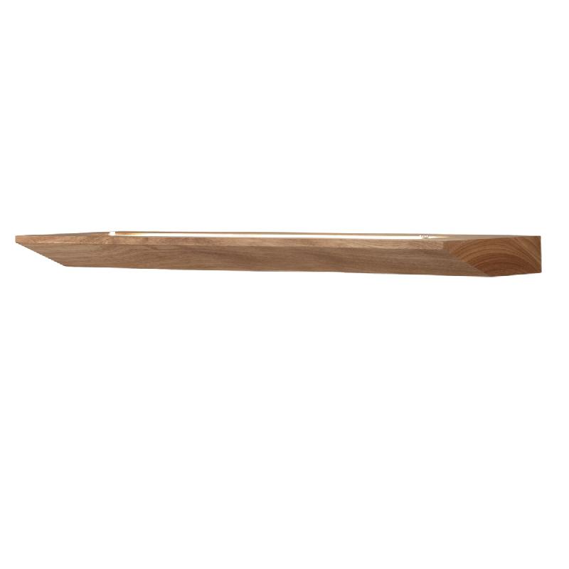Fabas Luce Applique Murale Linus 3663-26-215 En Métal Et Bois Naturel Avec Led Intégrée De 27 W, Température De Couleur De 3 000 K, Finition Chên_0