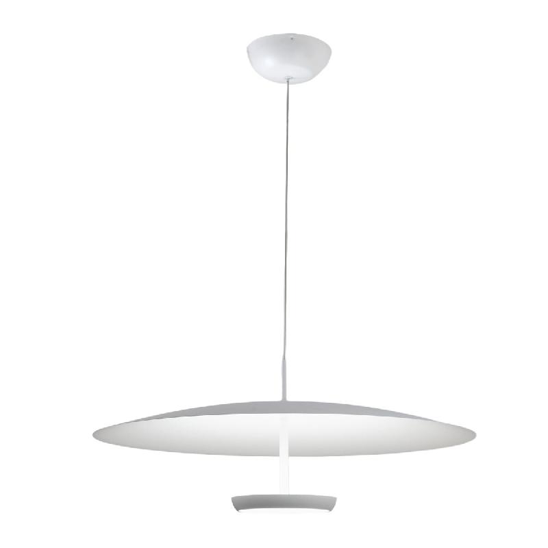 Fabas Luce Suspension Led Yuko 40 W 3200 Lm 3000 K À Intensité Variable, Structure En Métal Et Méthacrylate, Blanche - Yuko - blanc 8019282554165_0