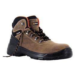 Foxter - Chaussures de sécurité | Mixte : Hommes et Femmes | Montantes | Imperméable | Cuir  | S3 SRC - 44 marron matière synthétique 3059001544904_0