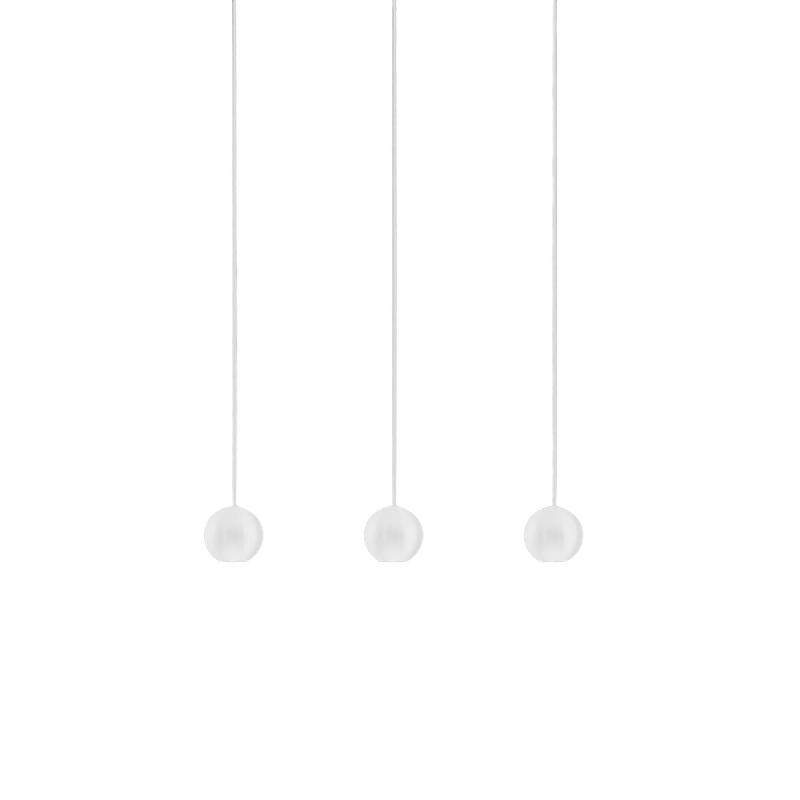 Gea Luce Lampe À Suspension Linéaire Multiple Guya S/3 24W Led 3000K 1525Lm 36° Blanc Satiné - Gealuce - blanc GUYA S/3 - BIANCO_0