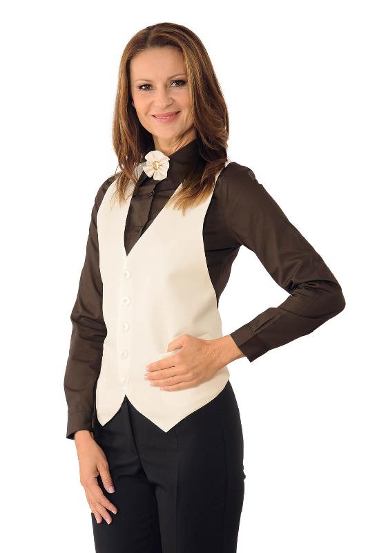 GILET CHEF DE RANG BOLERO CRÈME