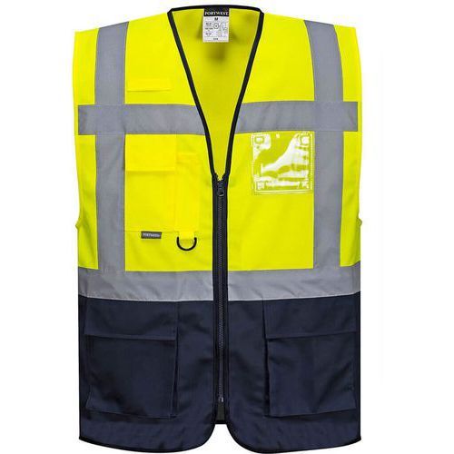 GILET HAUTE-VISIBILITÉ EXECUTIVE WARSAW C476 BLEU/JAUNE 4XL - PORTWEST