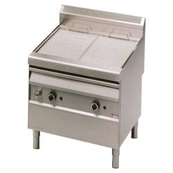 Grill-vapeur gaz avec grille de cuisson en 