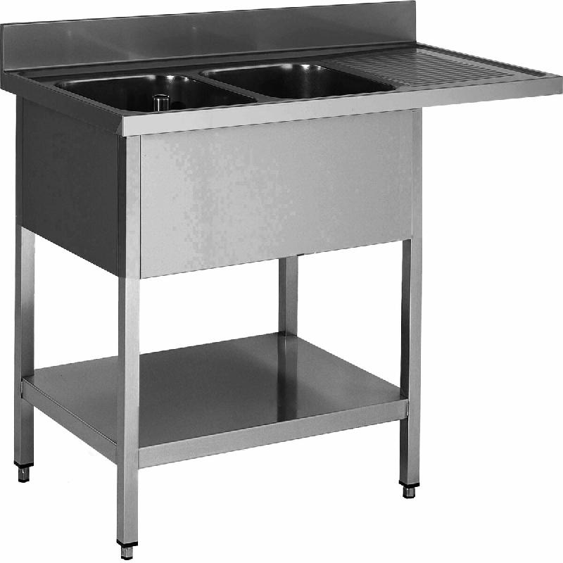 ITALCONCEPT L2G Plonge Inox Soudee, Encastrement Lv Bac Gauche 850mm x 1800mm x 700 mm - 3616350014115_0