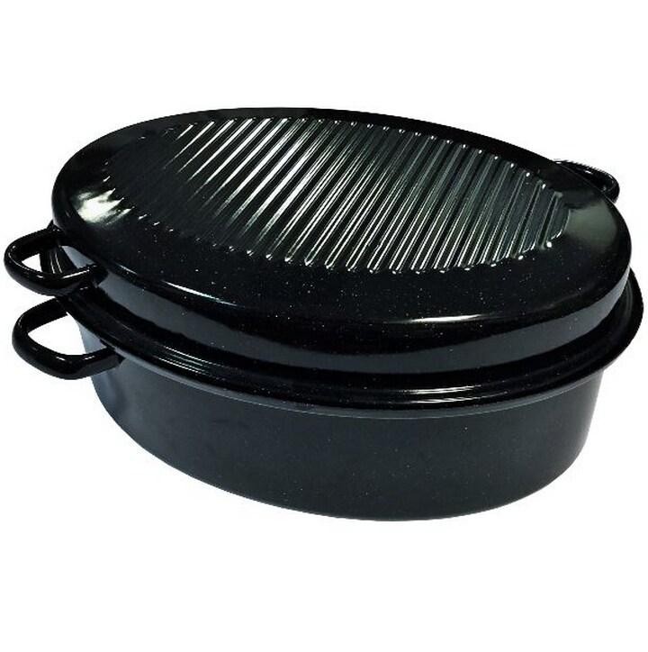 KOCHSTAR daubière en acier émaillé 38cm noir k32711038 - noir 4002765022934_0