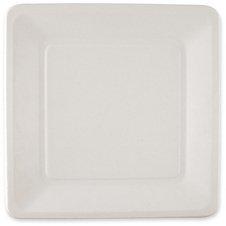 LOT DE 2 - ASSIETTE EN CANNE À SUCRE, CARRÉ, 260 X 260 MM