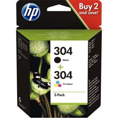 Lot de 2 cartouches d'encre HP 3JB05AE - noir et couleurs - Fabricant HP_0