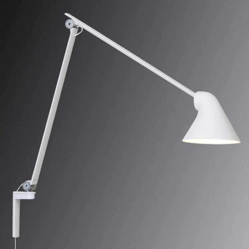 LOUIS POULSEN NJP APPLIQUE LED, LONG BRAS, BLANCHE