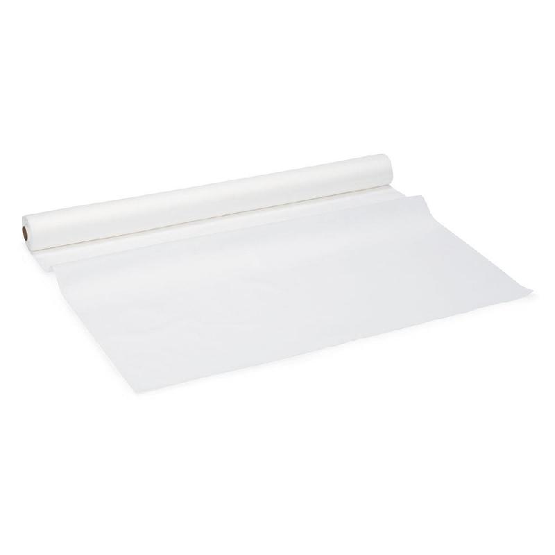 NAPPE EN ROULEAU ASPECT TISSU - 25 M - BLANC