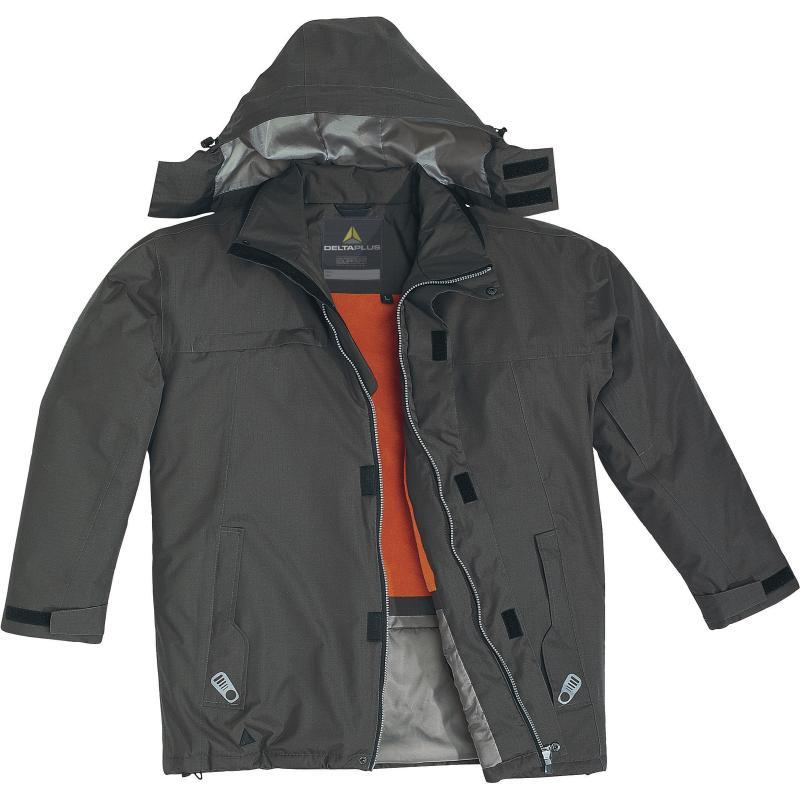 Parka polyester Ripstop enduit PVC - Duncan - Coutures étanchées et capuche amovible_0