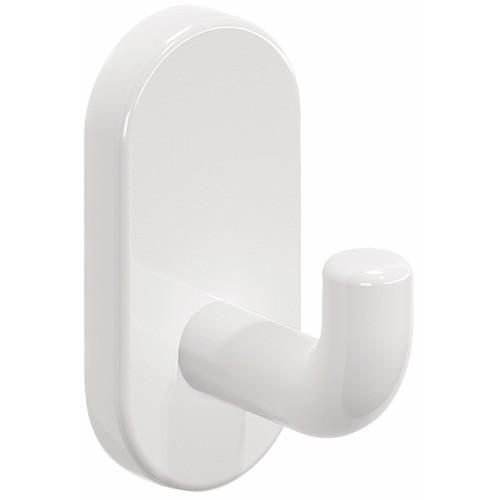 PATÈRE SIMPLE - NYLON - BLANCHE - POUR SALLE DE BAIN NORMBAU