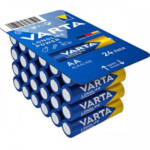 PILE ALCALINE LR06/AA - 24 PIÈCES - LONGLIFE POWER VARTA