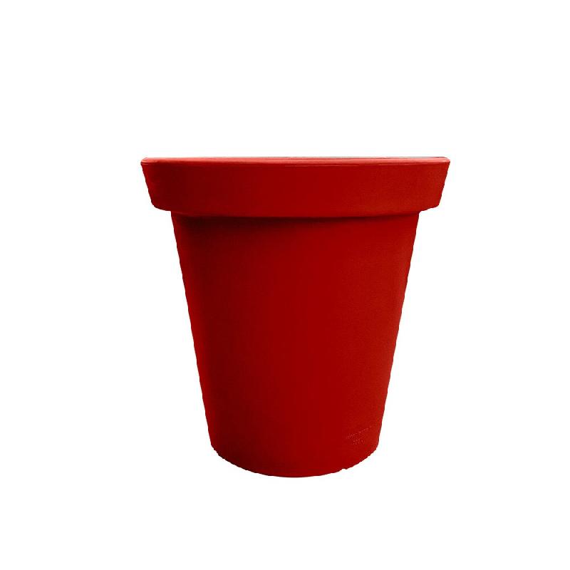PLAST'UP ROTOMOULAGE Pot de fleurs rond xxl delight 200l - ROUGE - rouge 0036336944893_0