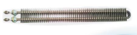 Résistance à ailettes rectangulaires - Fabrication sur mesure - Ailettes et tube en acier inox AISI 304_0