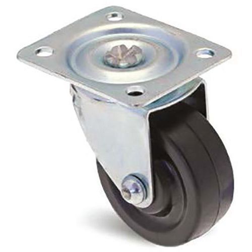 ROULETTE ROUE EN PVC PIVOTANTE Ø 50 MM - 30 KG - GUITEL