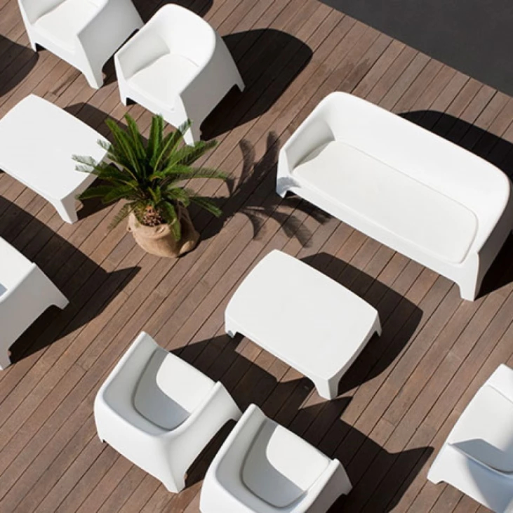 Salon de jardin SOLID blanc - VONDOM_0