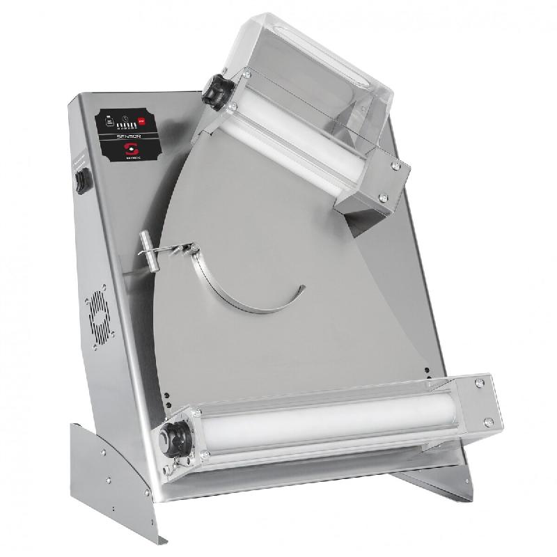 Sammic Façonneuse à pizza DF-40 diamètre 260-400mm rouleau supérieur incliné épaisseur 0-5mm puissance 240W - 5500054_0