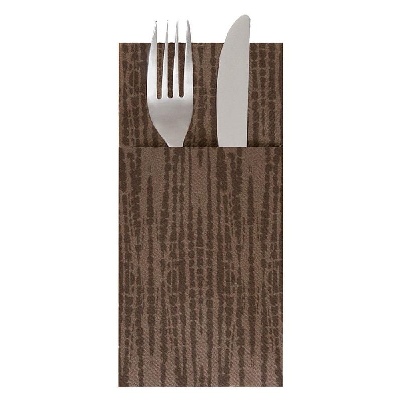 Serviette Cangurito Safari 55 G/M2 33x40 cm  chocolat Airlaid - par 700_0