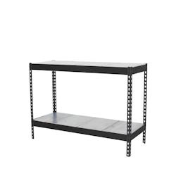 SimonRack Étagère Industrielle, 900x1500x750 mm, 2 Niveaux, Métal, Étagère Charge Lourde, Anthracite/Galvanisé - Simonforte - métal 8425437101366_0