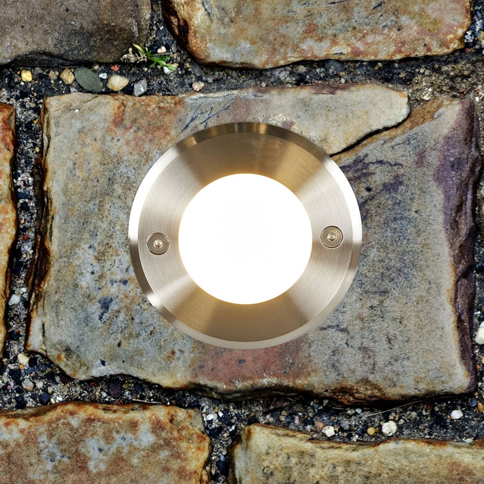 FARO BARCELONA SPOT ENCASTRABLE DANS LE SOL LED-18 MODERNE, ACIER