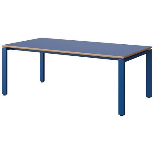 TABLE MALIBU 160X80 T3 SOUDÉ STRA ALAISÉ BLEU U525/BLEU 5005