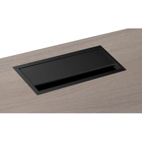 TOP ACCESS ECLA MÉTAL L 24 X P 10 CM FINITION NOIRE