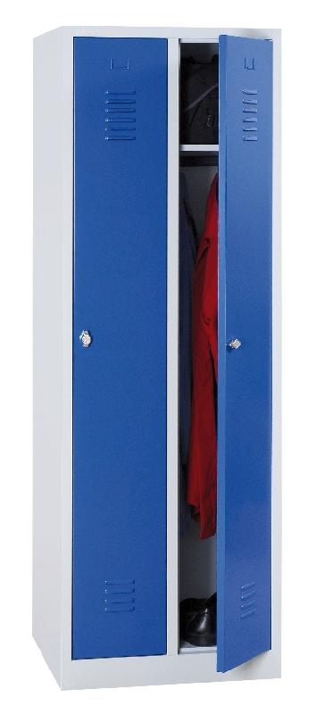 VESTIAIRE INDUSTRIE PROPRE 3 COLONNES S/SOCLE L 88,5 CM-SERRURE À CLÉ GRIS/GRIS - MANUTAN COLLECTIVITÉS