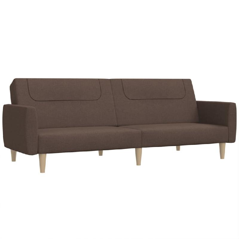 VidaXL Canapé-lit à 2 places taupe tissu Modèle Rervionel - 375791_0